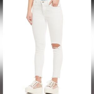 LEVI'S 721 High Rise Skinny Ankle Jeans - white - 26